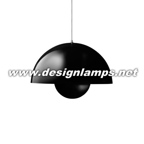 Verner Panton FlowerPot black (large) pendant